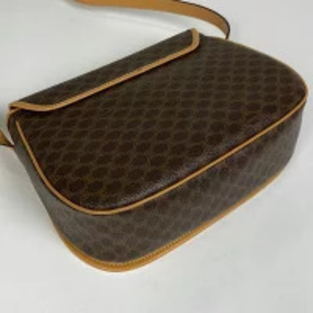 Celine Bum bag shoulder Belt canvas Crossbody brown Body cross Macadam Brown